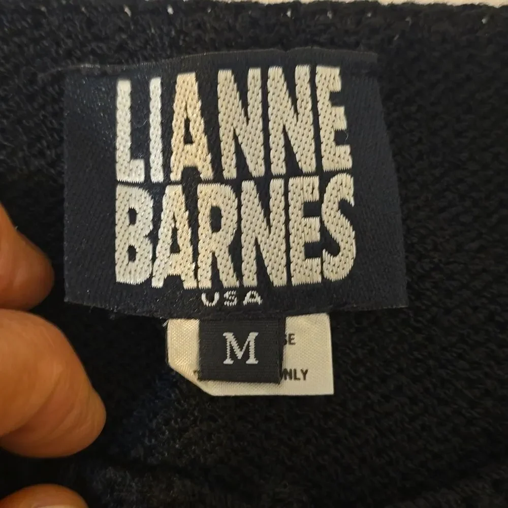 Lianne barnes‎ cropped knit vintage sweater size m